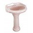 Mexican Talavera Pedestal Sink  Roman Style Pink Light